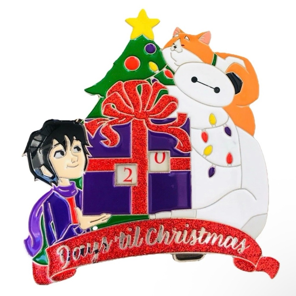 Disney Pin Days Til Christmas Countdown Calendar 2022 Baymax Big Hero 6 Jumbo